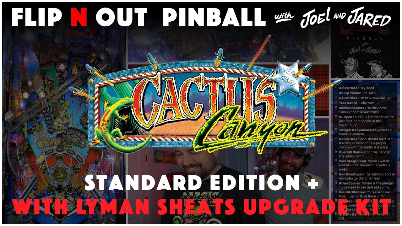 🔴LIVE - Cactus Canyon Remake Pinball Machine with Lyman Sheats Upgrade!!