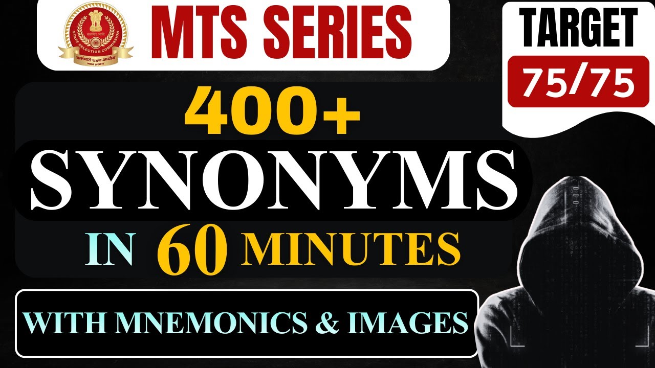 Bullet ki speed se Revision | Most important SYNONYMS | SSC MTS 2025 | QEng