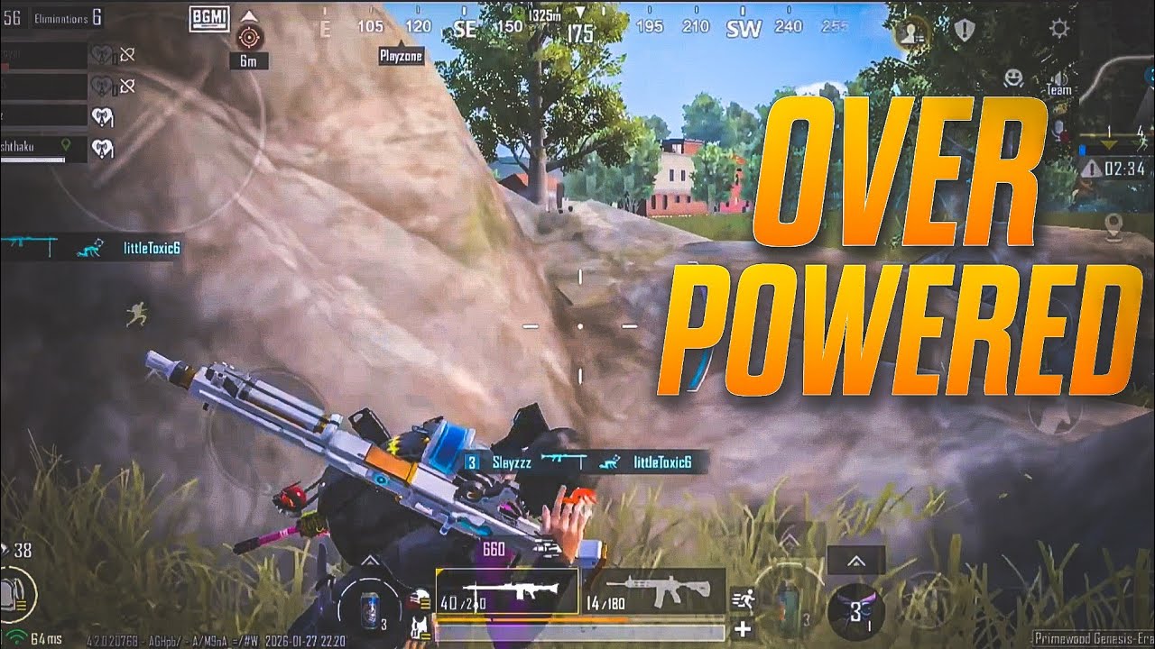 BGMI 4.3 OP Gameplay⚡| 3 Fingers + Gyroscope 