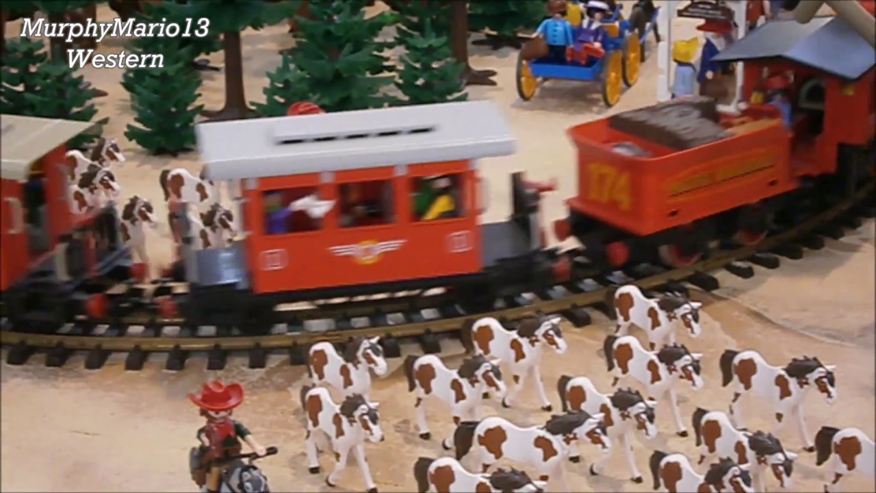 playmobil Western Far West Train village