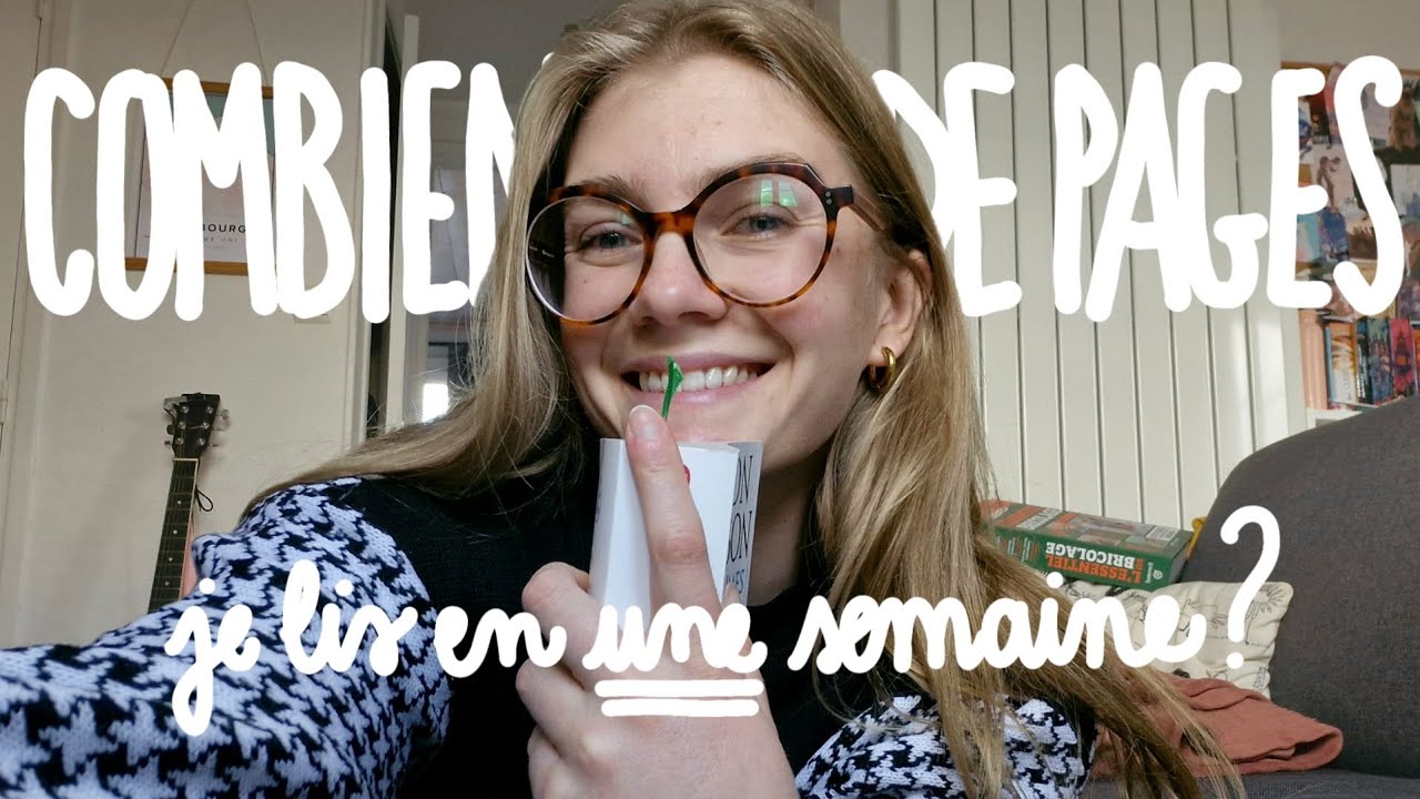 COMBIEN DE PAGES JE PEUX LIRE EN UNE SEMAINE ? 💬✨️ (weekly vlog)
