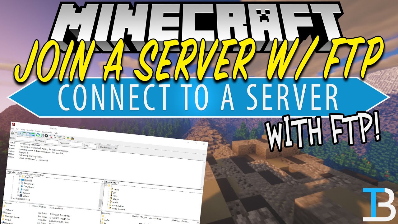How To Connect To A Minecraft Server with FTP