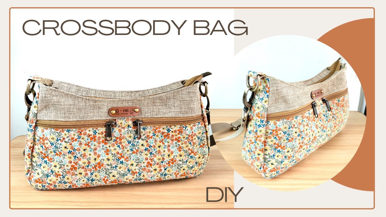 How To Sew a Crossbody Bag With Zipper | DIY Crossbody Bag Easy