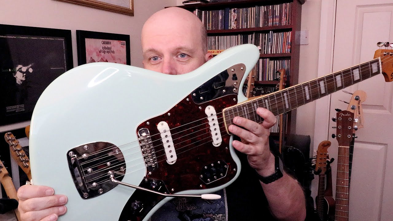 Alan Harwood Guitar Collection 17 - Squier Classic Vibe 70s Jaguar in Surf Green