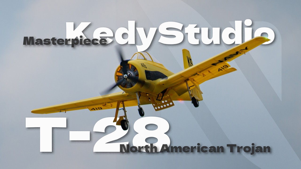 T-28 Trojan &mdash; From 3D Prints to Flight | Kedy Studio RC Plane