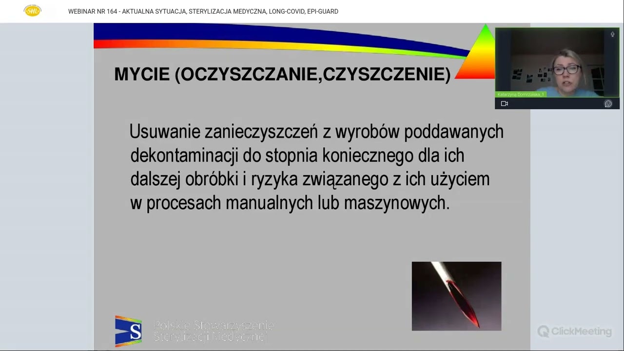 WEBINAR NR 164 - STERYLIZACJA MEDYCZNA, AKTUALNA SYTUACJA, EPI-GUARD