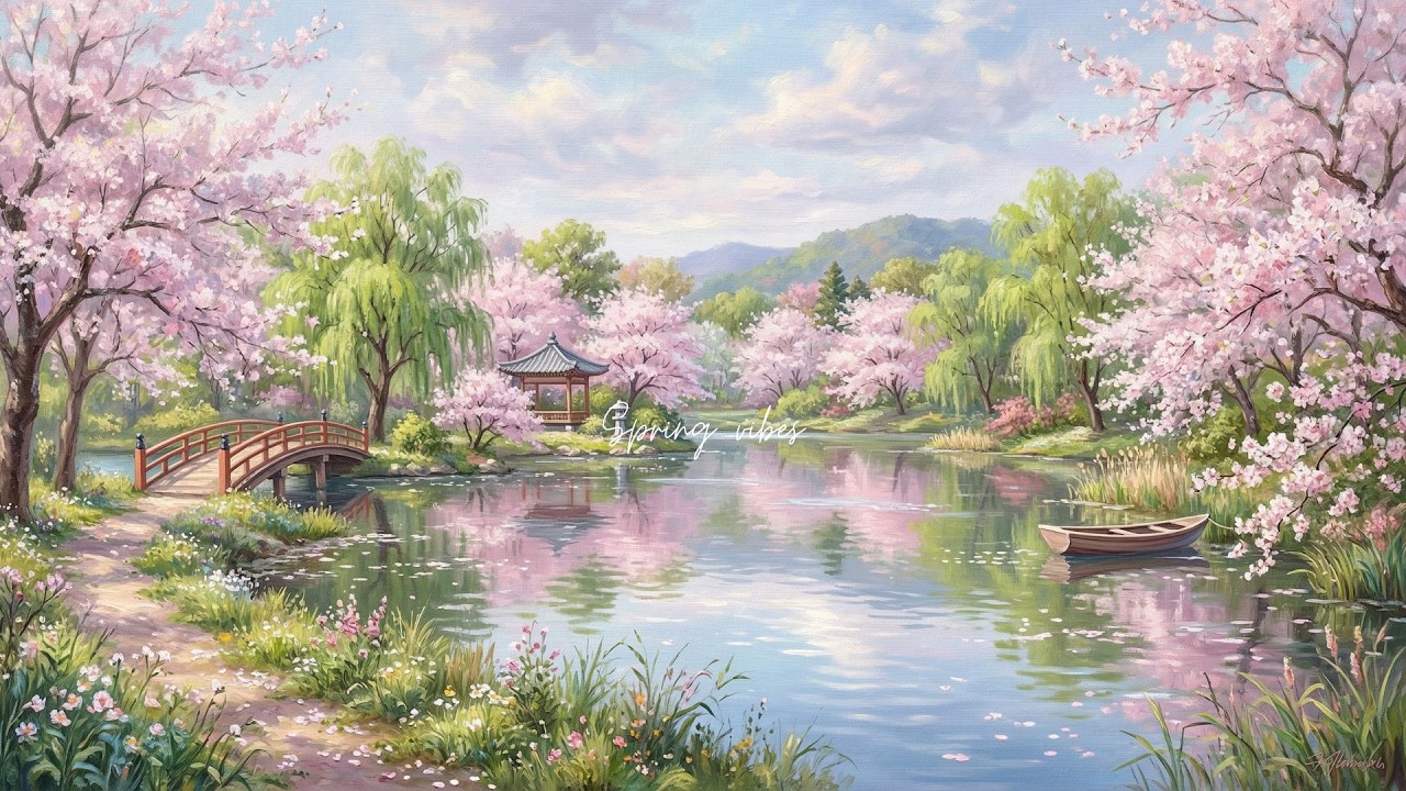 Spring vibes piano 🌸 relaxing music for reading, writing, and work
