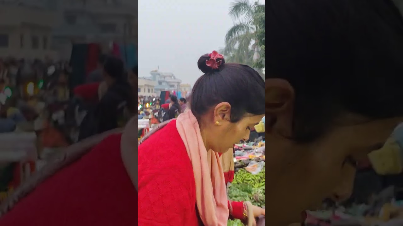 # हल्द्वानी मंगल बाजार में बहुत ही सस्ती  सब्ज़ी #🍎🥦🍆🍊
