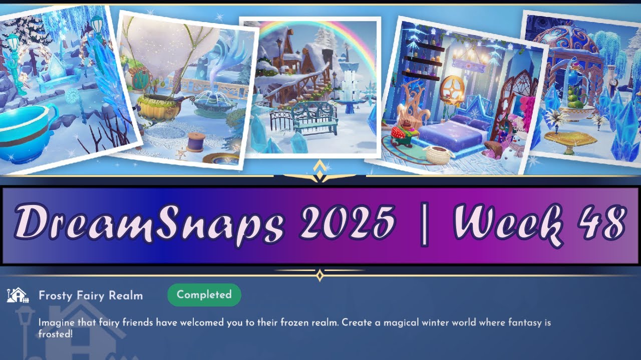 DreamSnaps 2025: Frosty Fairy Realm | Amateur Speed Build | Disney Dreamlight Valley