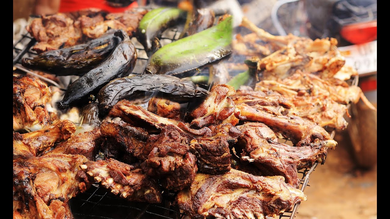 Ugandan Street Food /  Nyama Choma East African Street Delicacy