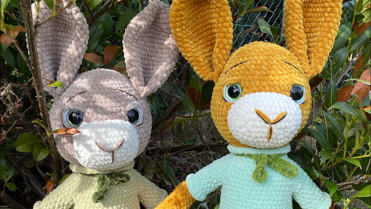 Gehäkelter großer Hase ,,Benny,, Teil1
