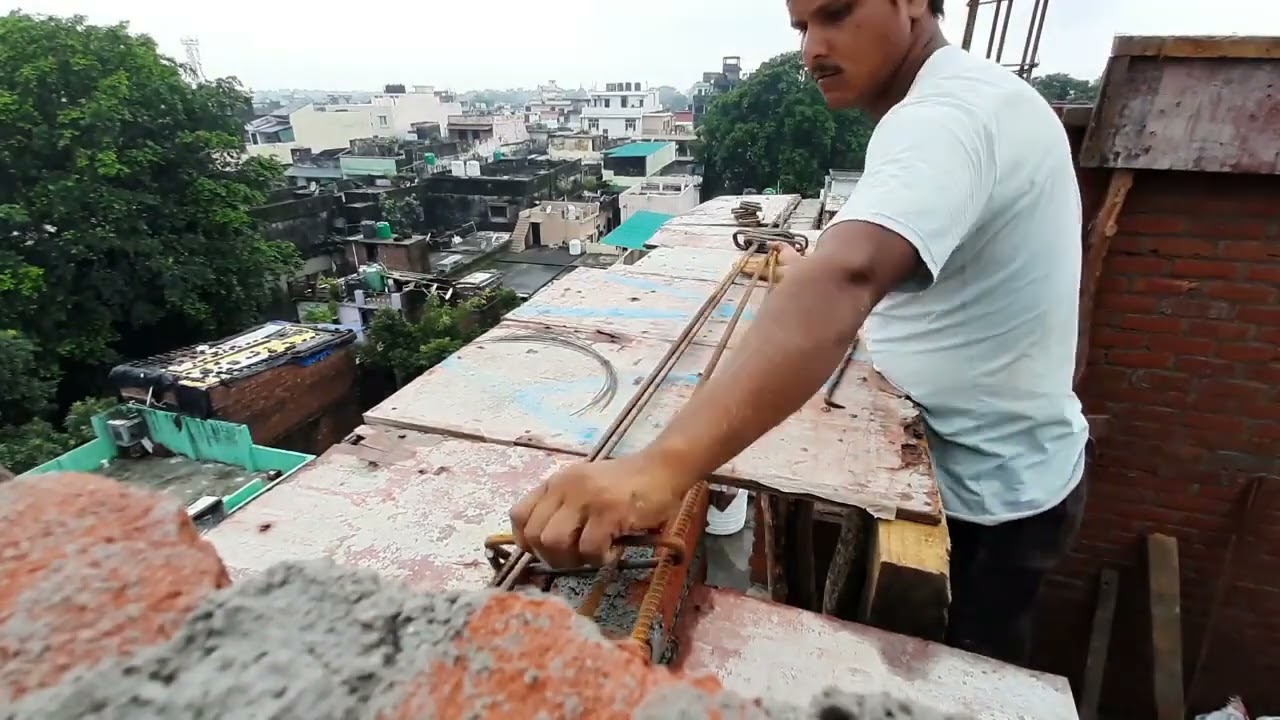 Construction workers in India