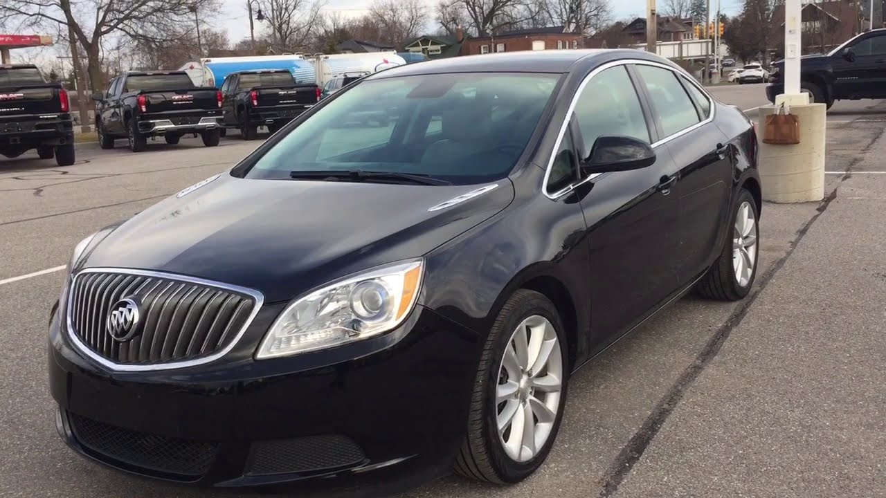 Pre Owned 2017 Buick Verano Sedan 2.4L Rear Camera Black Oshawa ON Stock # L1298