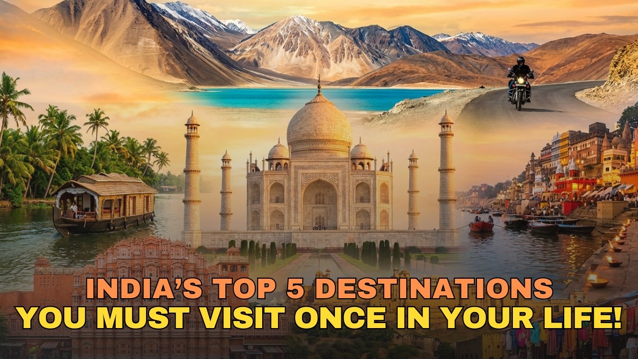 India’s Top 5 Destinations You Must Visit Once in Your Life 🇮🇳 #travel #explore #incredibleindia