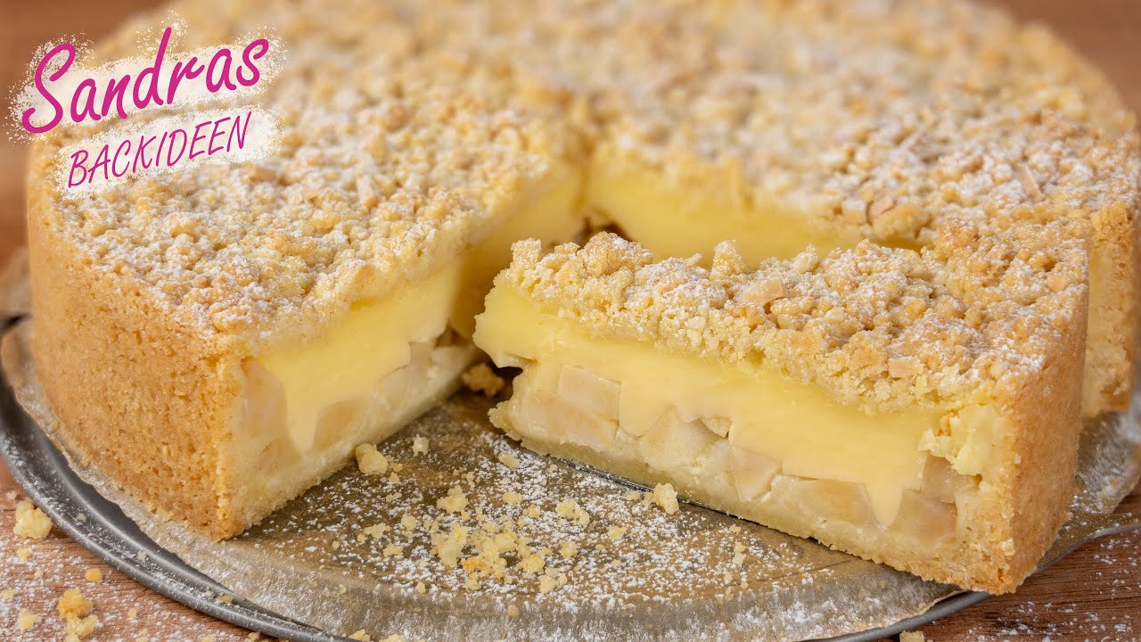 Apfelkuchen mit Pudding – Einfaches & super cremiges Rezept