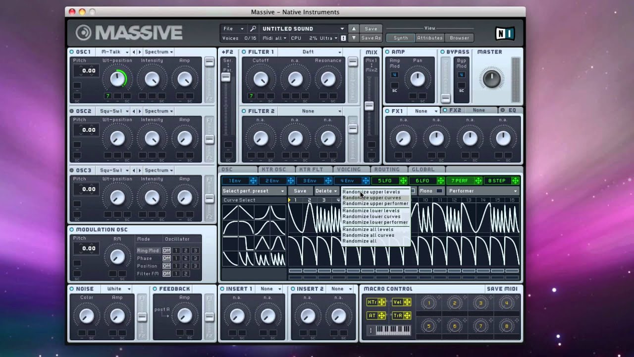 How to use NI Massive's Performer and Make a Modern Talking Growl