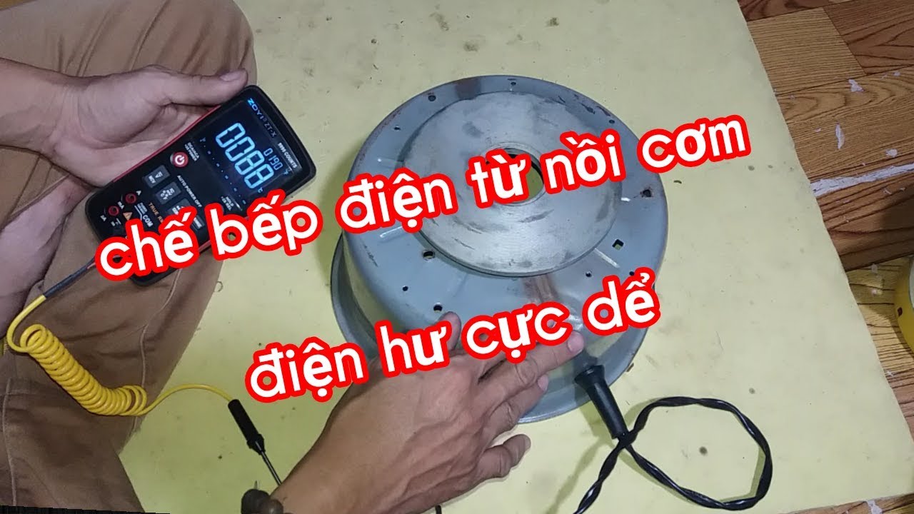 chế bếp điện cực dể từ nồi cơm điện hư   Making electric cookers from electric  (kenh sang tao Đ&C2)