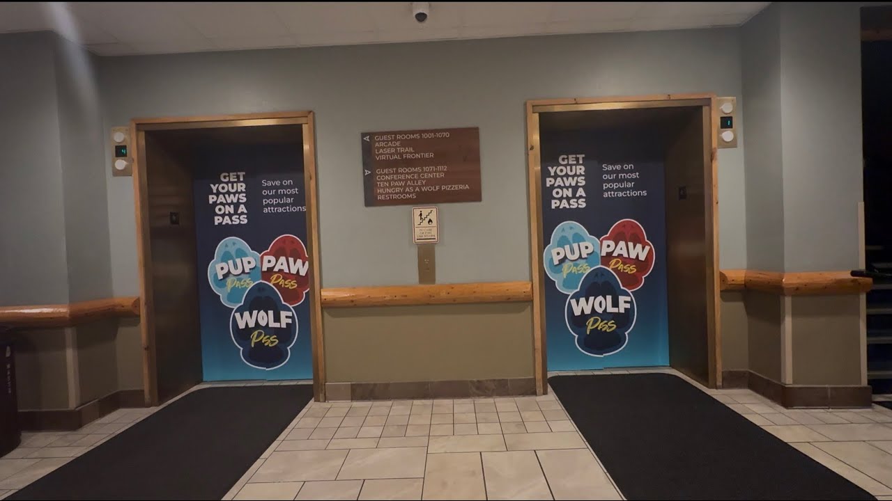 Otis Series 5 Elevators - At Great Wolf Lodge - In Concord NC.