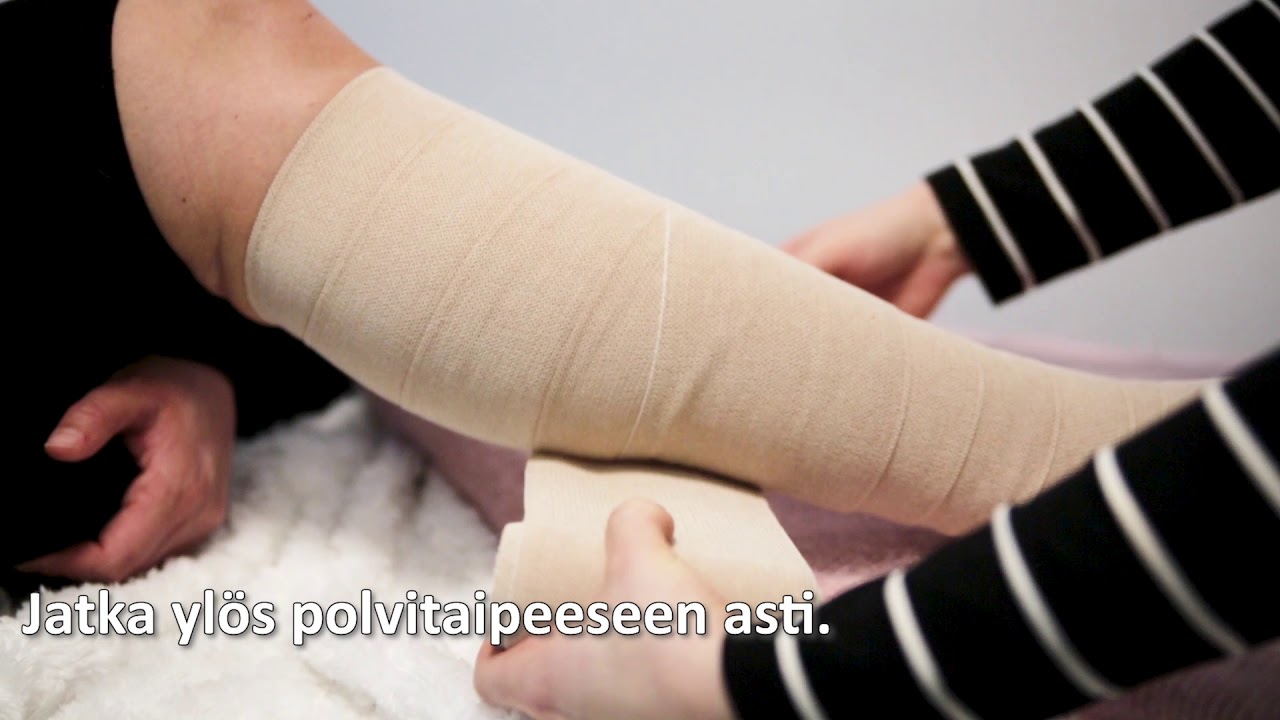 Näin sidot vähäelastisen tukisiteen -opetusvideo
