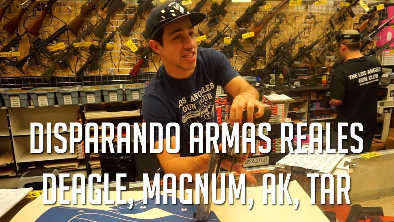 DISPARANDO ARMAS REALES | AK 47, DESERT EAGLE, TAR 21, S&W 500 - Vlog #E32017