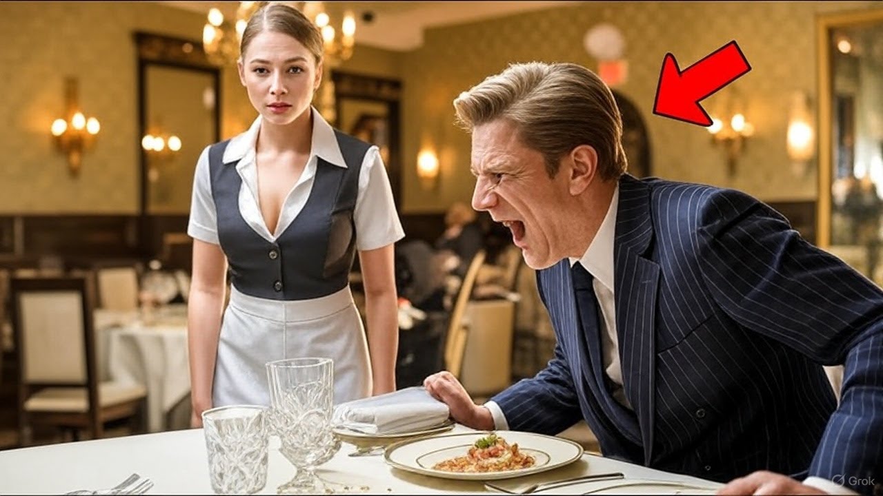 Milliardär schreit Kellnerin an – doch ein Satz von ihr lässt das ganze Restaurant verstummen