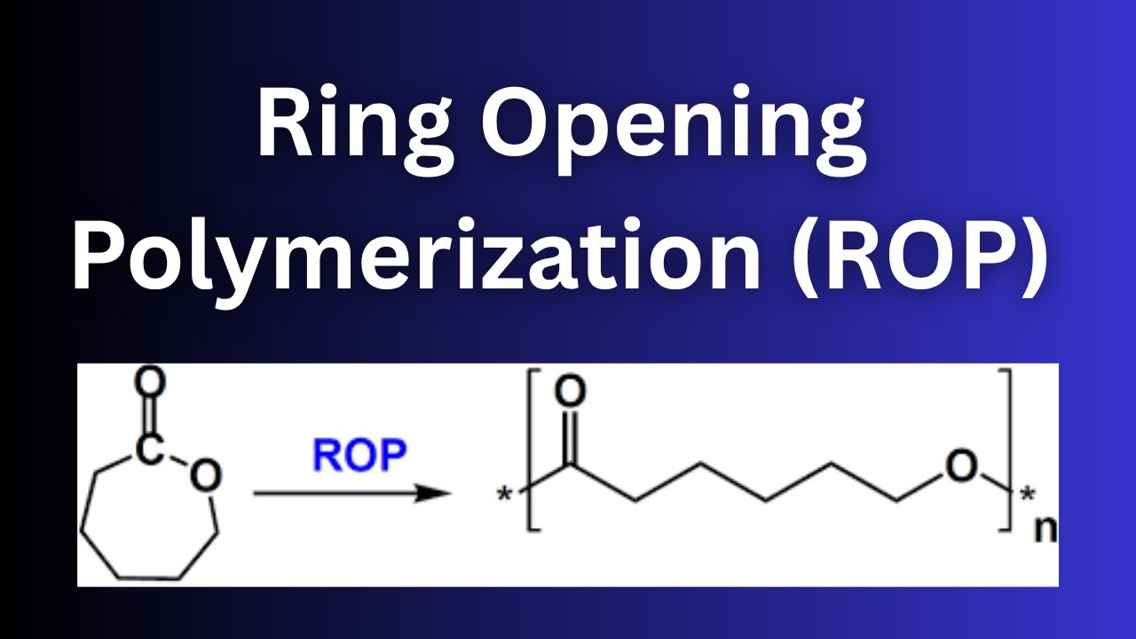 Ring Opening Polymerization | Cationic and Anionic ROP