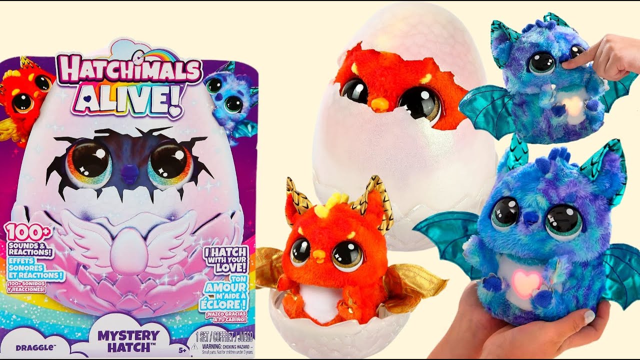 UNBOXING Hatchimals Alive Mystery Hatch Draggle Interactive Toy|ASMR