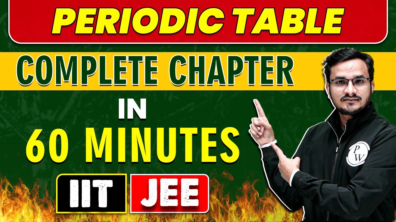 Periodic Table in 60 Minutes || Complete Chapter For JEE Main & Advanced