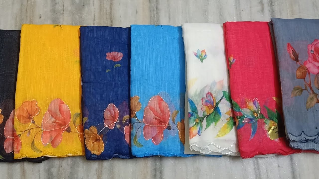 Lenin digital cut work Sarees @499 free shipping ☎️ 9966330792