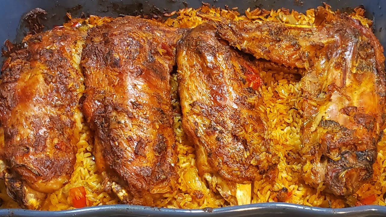 OVEN BAKED TURKEY WINGS & RICE