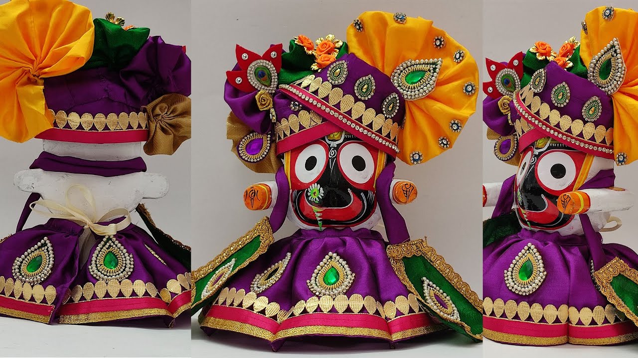 Jagannath Dress Making|| How to make grand skirt for Jagannath, Baladev & Subhadharmai
