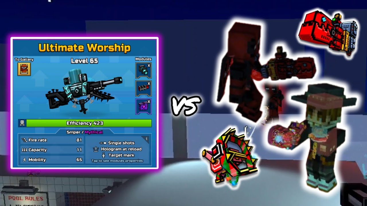 Mythical Ultimate Worship Vs Grappling Users - Pixel Gun 3D