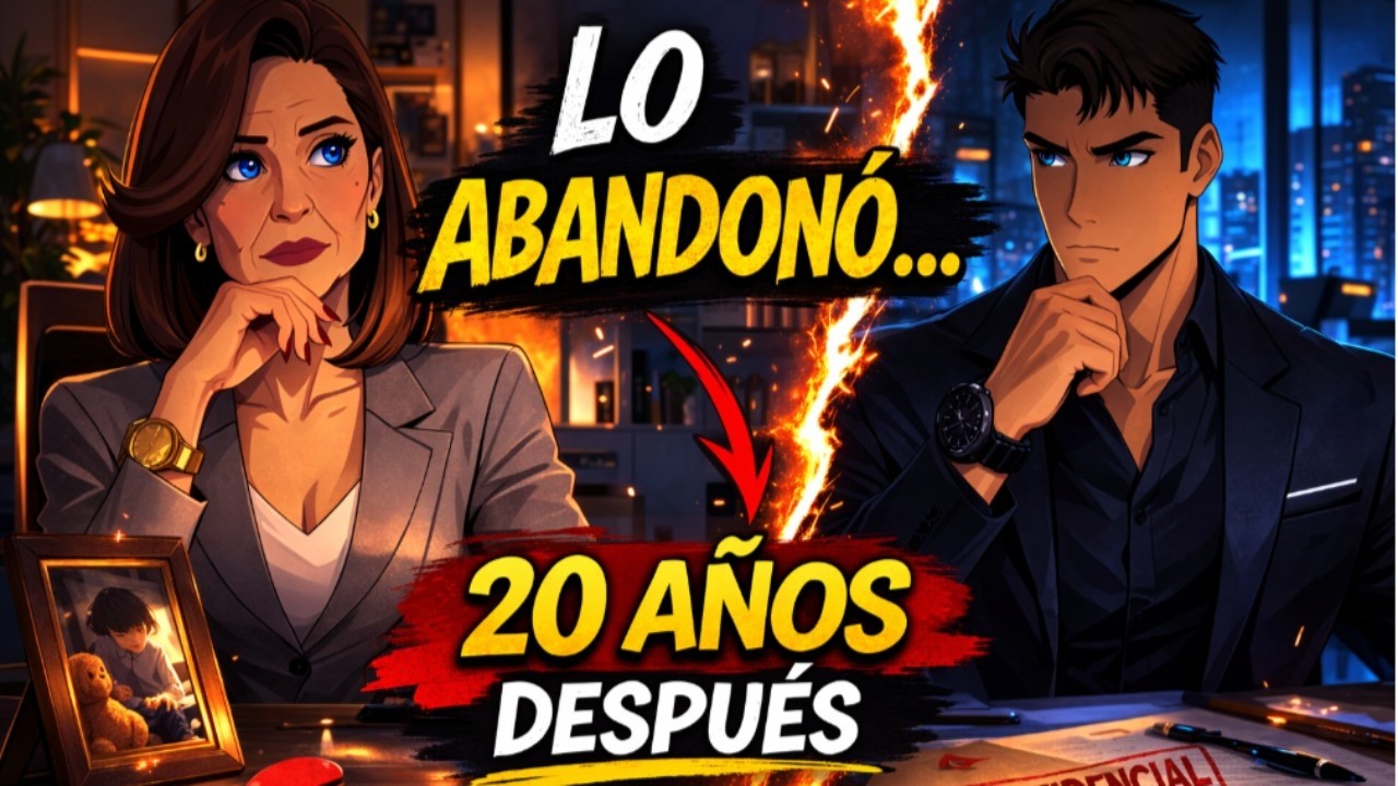 LO ABANDONO POR AMBICION PERO ... DESPUES DE 20 AÑOS  EL LA CONFRONTA