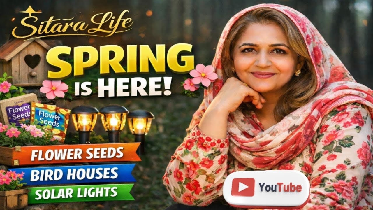 B&M Spring Shopping Vlog 🌸 Flower Seeds, Bird Houses & Solar Garden Lights | Birmingham Sitara Life