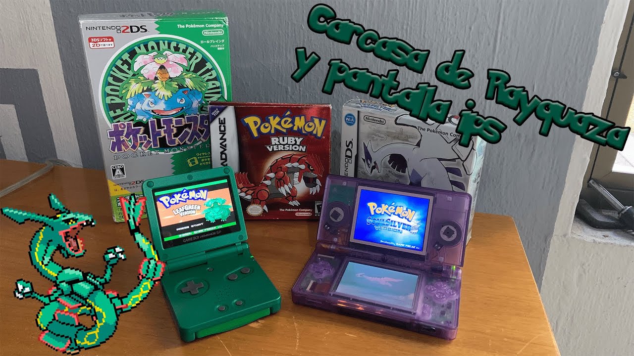 Cambio de carcasa y panatalla a una gba SP edicion RAYQUAZA