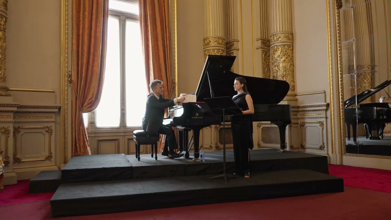 Victoria Ratto y Santiago Torricelli. Salón Dorado del Teatro Colón 2025.