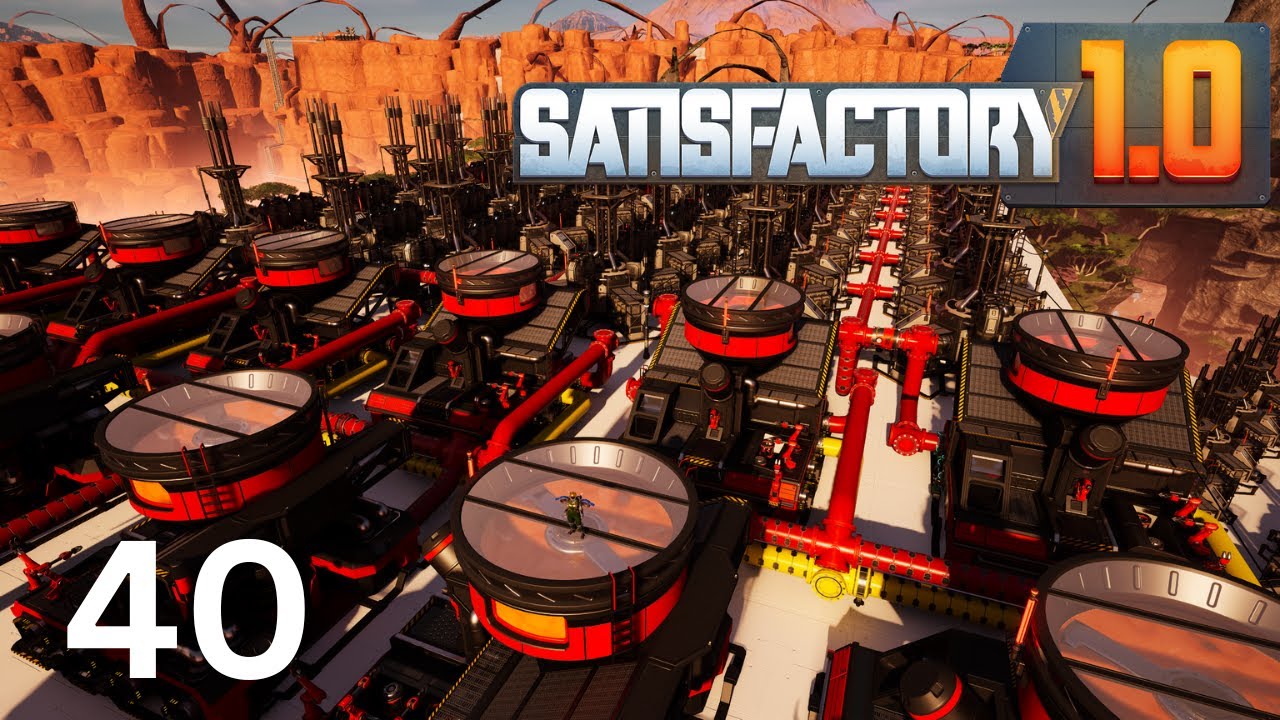 HOW TO build the most efficient ROCKET FUEL plant | Satisfactory S01 E40