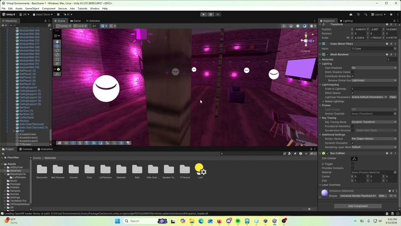 Virtual Environment| VR Level: LoFi Beats