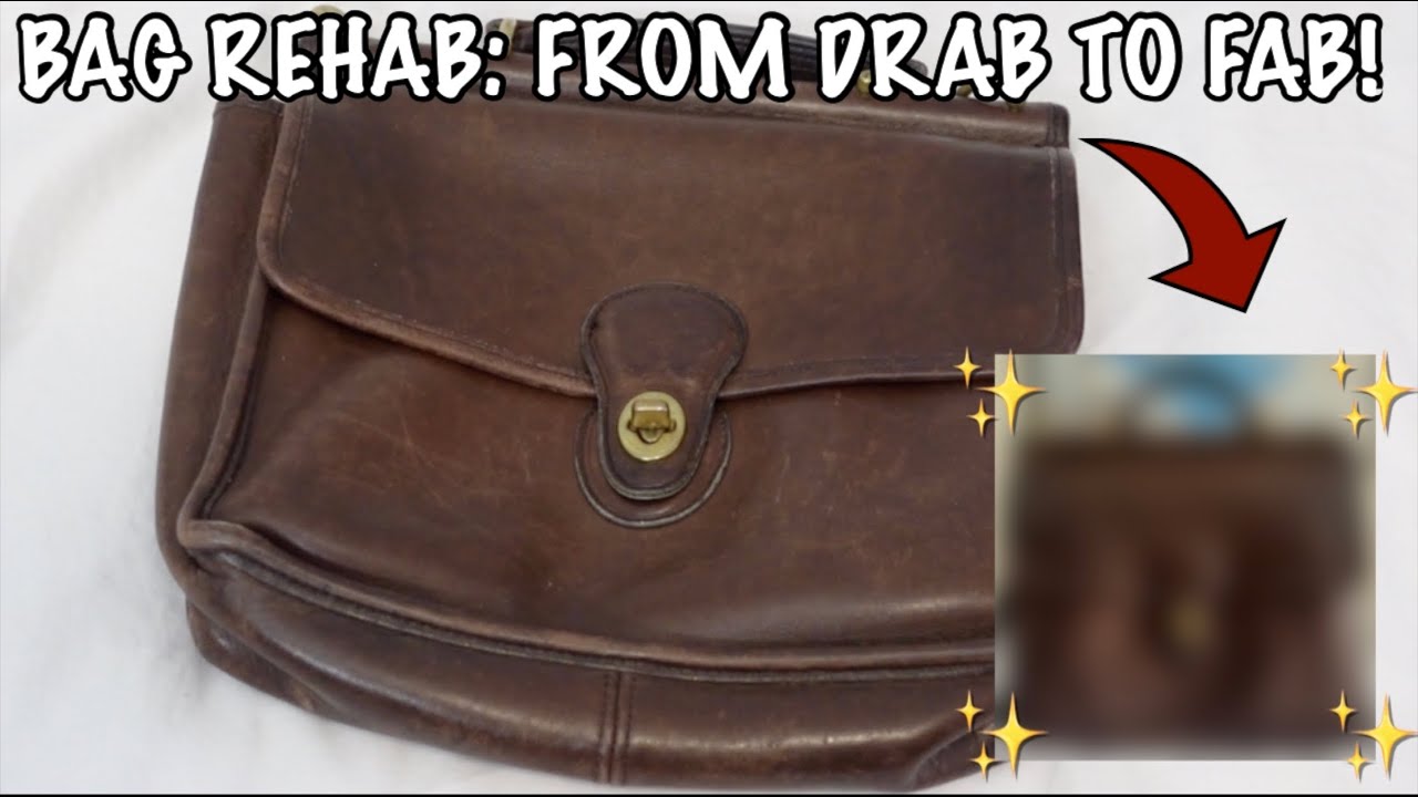 COACH BAG REHAB! It was SO squished and sad 😭 🙏