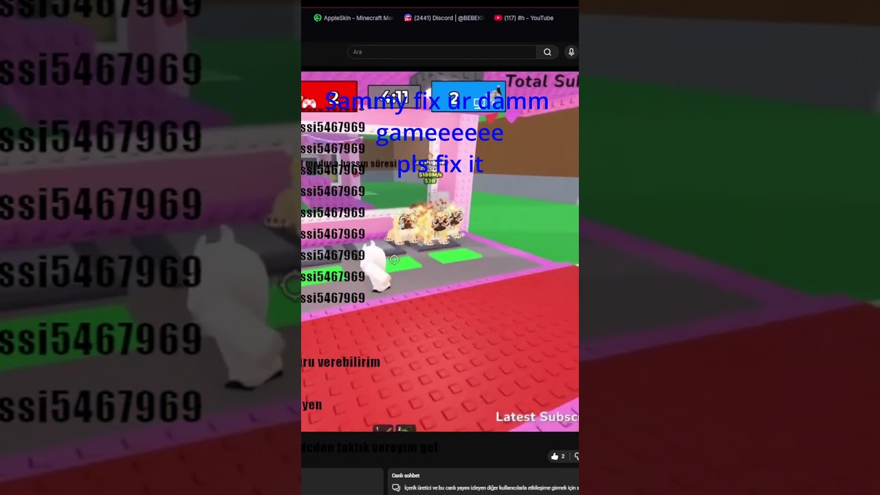 Sammy fix it in new uptade