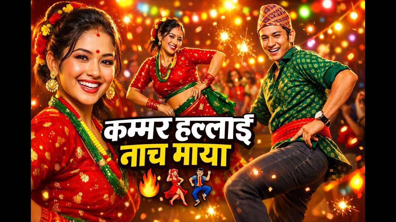 कम्मर हल्लाई नाच माया 🎶 | Trending Nepali Folk Dance Lok Geet | Viral Party Hits 2026