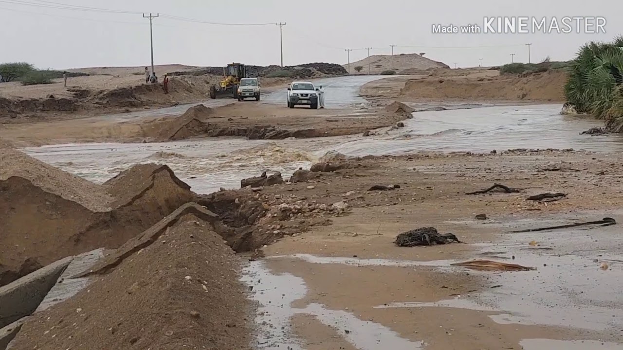 امطار وسيول مركز ريم .وادي الضموا وجندله ١٣ أكتوبر ٢٠١٩