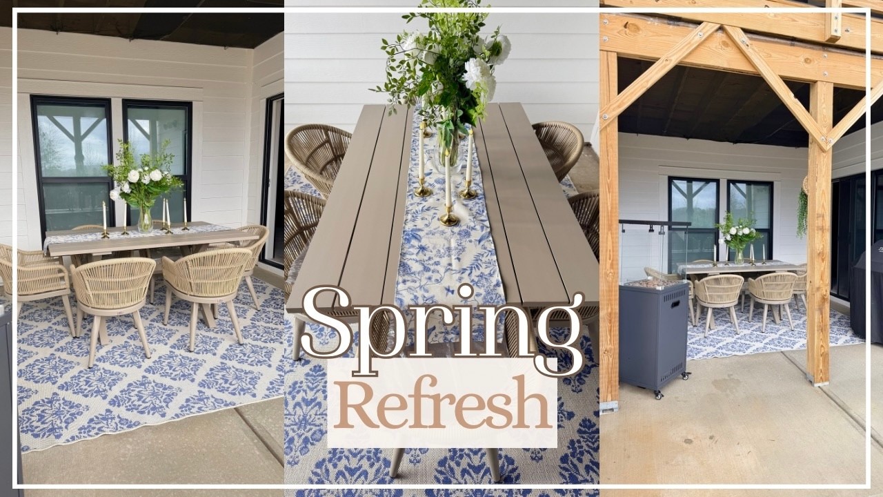 Spring Patio Refresh 2026 | Let's get ready for spring | House to Home update