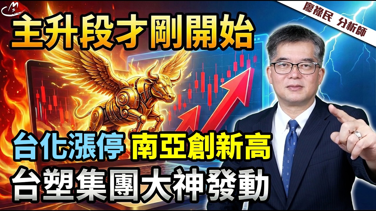 【廖勢如神】02/25 主升段才剛開始 台化漲停  南亞創新高 台塑集團大神發動  | 廖祿民 分析師