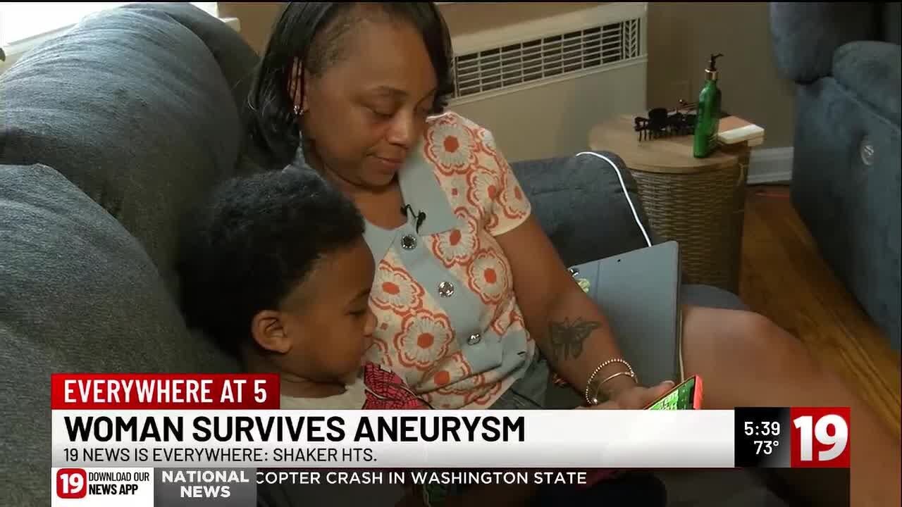 Shaker Heights Woman shares scary moments of aneurysm rupturing