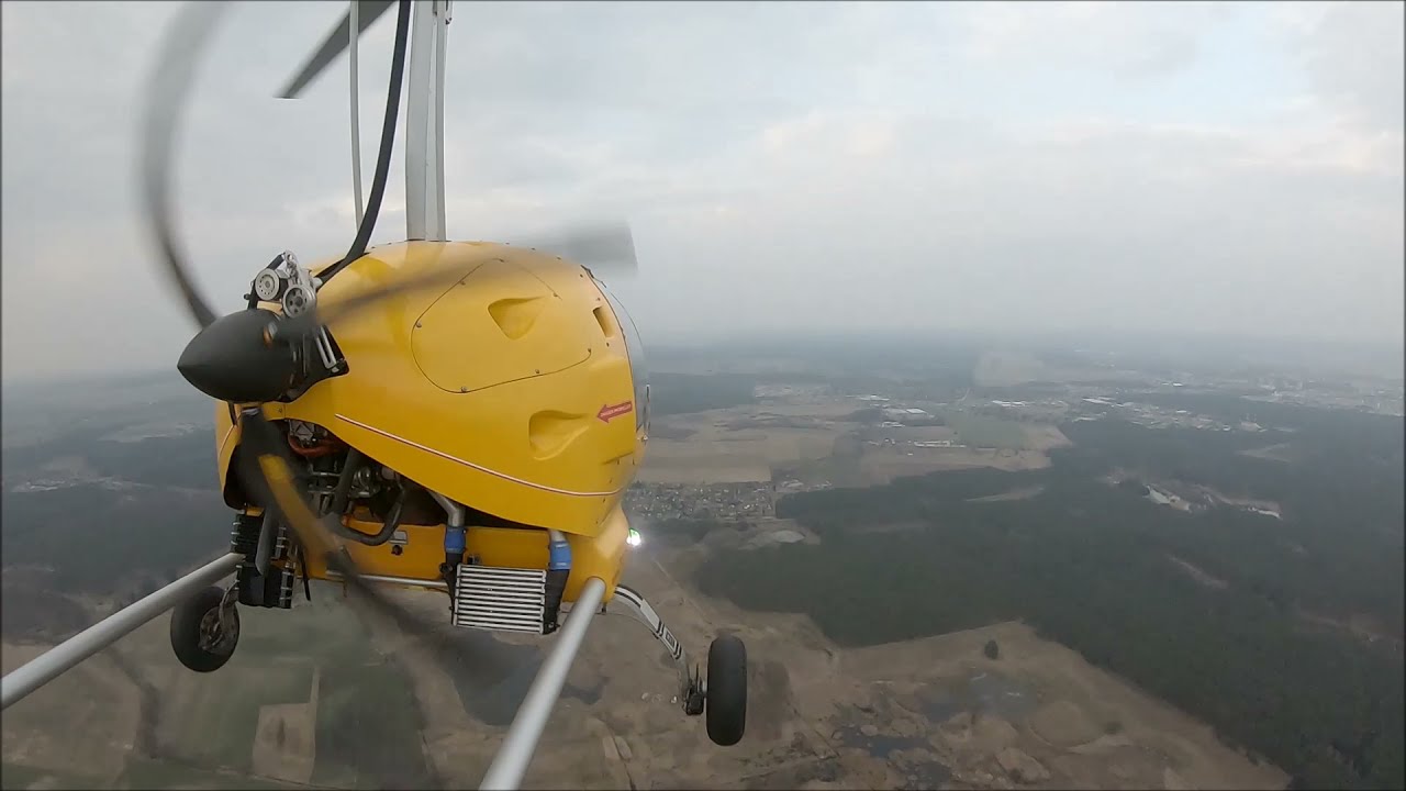 Lot wiatrakowcem z Obornik do Piły EPOB - EPPI