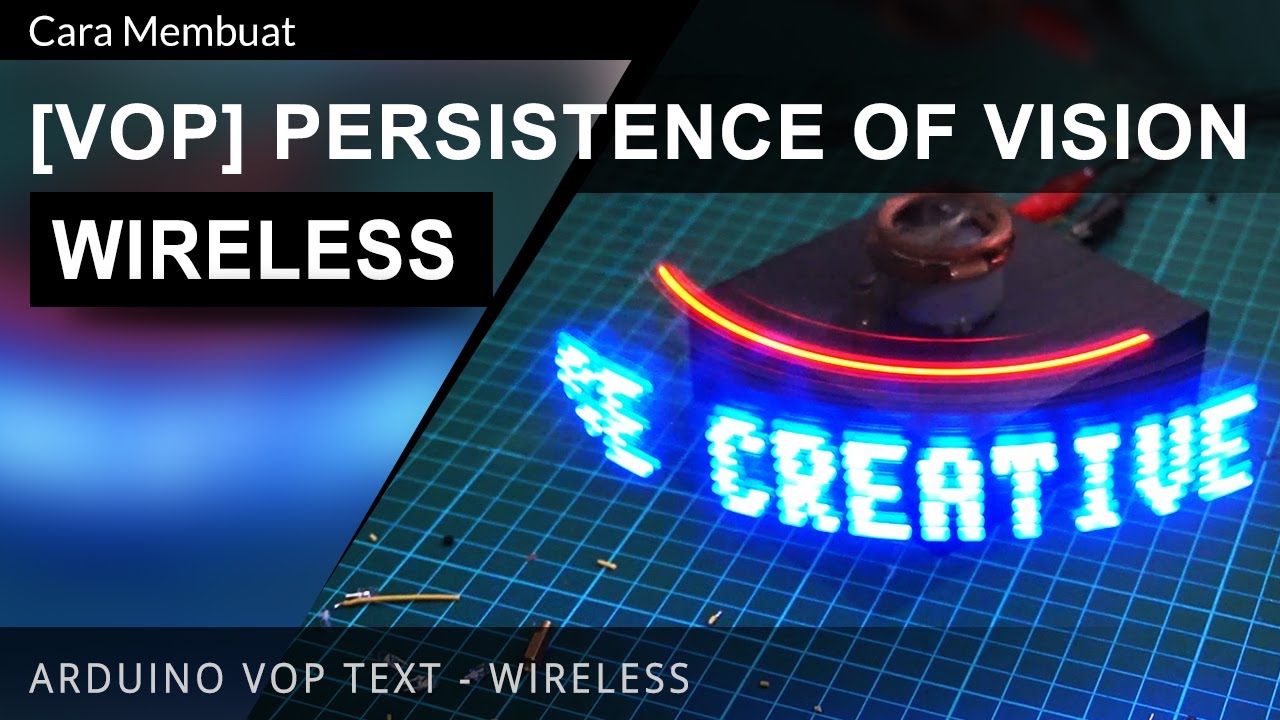 How to Make LED POV Display Text / Propeller LED Text