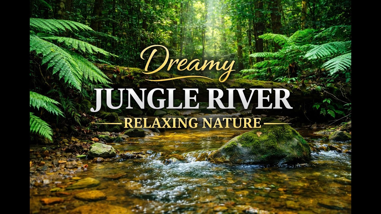 Dreamy Jungle River 🌿 Relaxing Forest Soundscape
