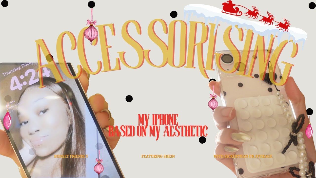 decorating my iphone with Shein accessories•vlogmas day 3🎀