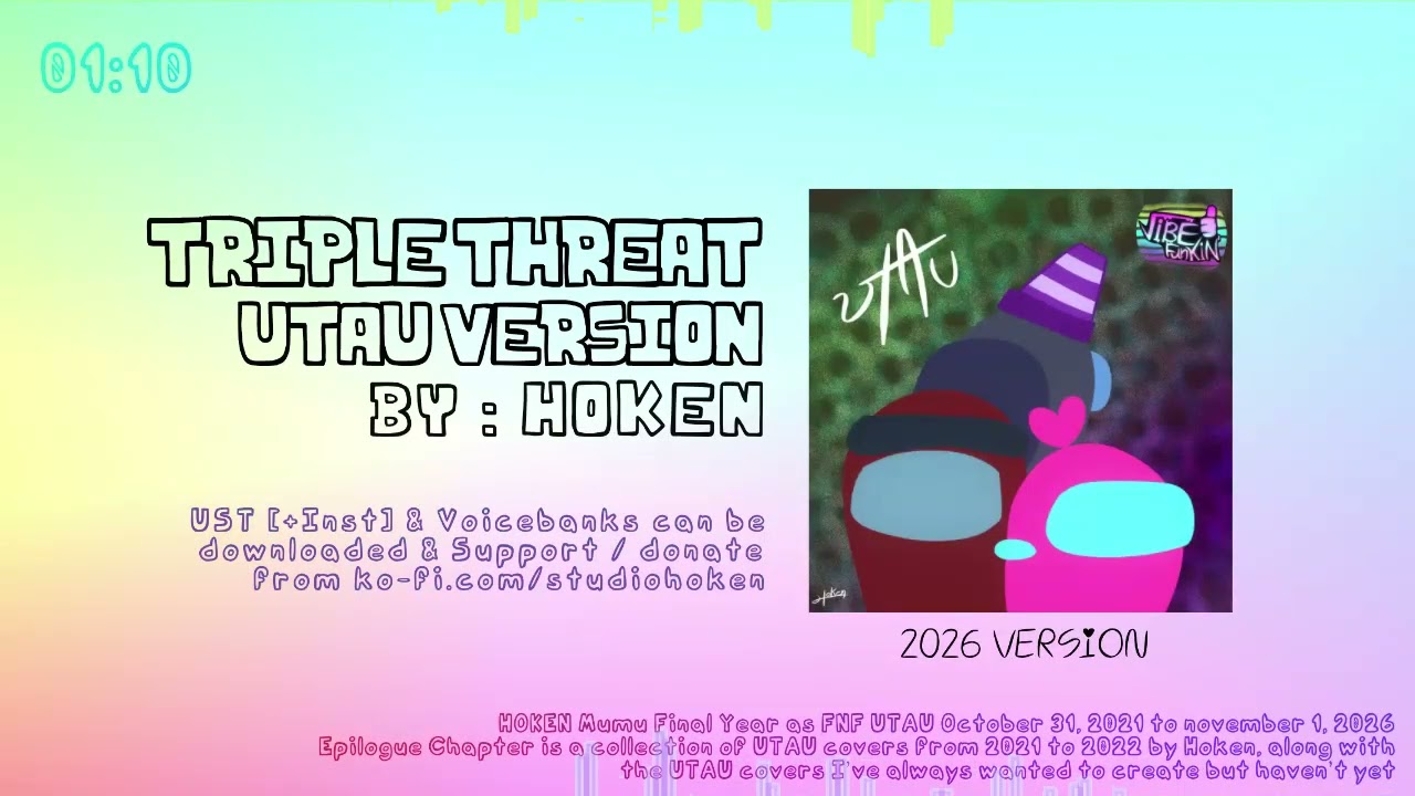 Triple Threat - Friday Night Funkin' UTAU Version (HOKEN 5th Anniversary) |UST|